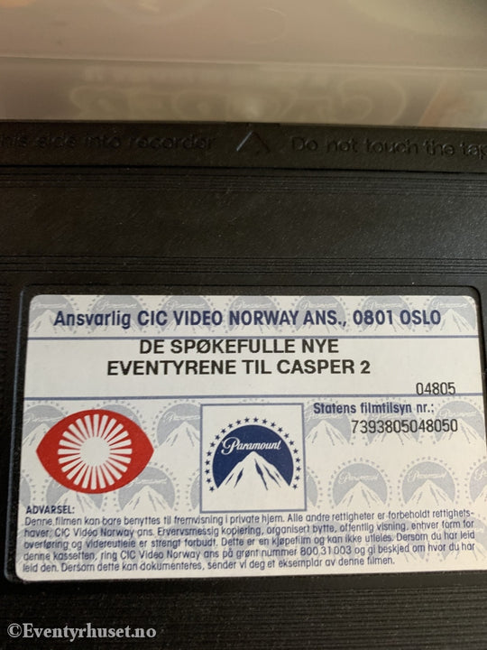 Casper - De Spøkefulle Nye Eventyrene 2. 1996. Vhs. Vhs