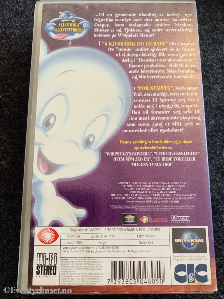 Casper - De Spøkefulle Nye Eventyrene 2. 1996. Vhs. Vhs