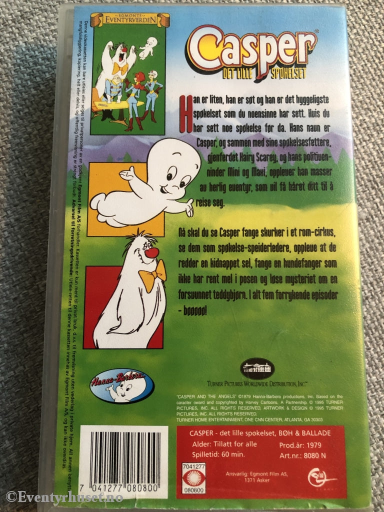 Casper - Det Lille Spøkelset. Bøh & Ballade. 1979. Vhs. Vhs