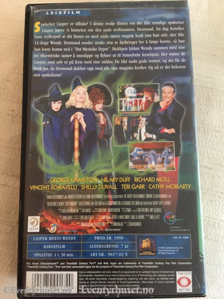Casper Og Wendy. 1998. Vhs. Vhs