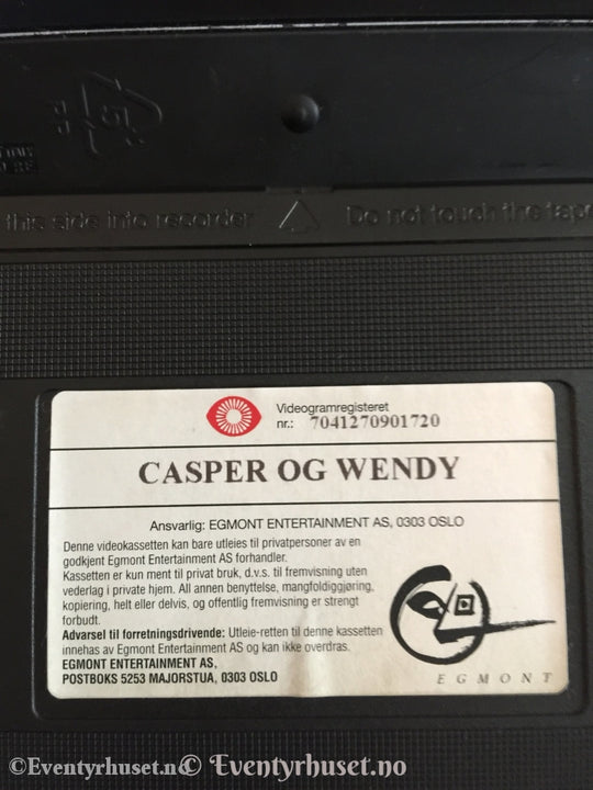 Casper Og Wendy. 1998. Vhs. Vhs