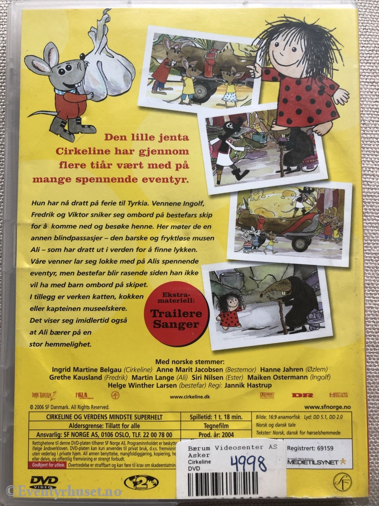 Cirkeline Og Verdens Minste Superhelt. 2004. Dvd. Dvd