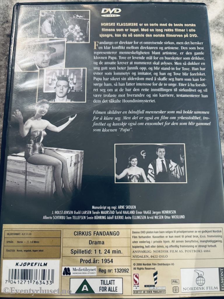 Cirkus Fandango (Norske Klassikere). DVD.