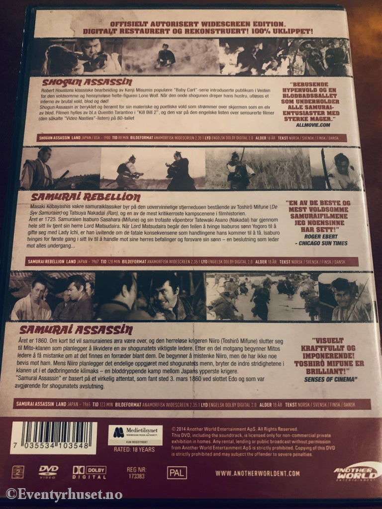 Classic Samurai Collection. Dvd Samleboks.