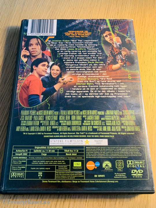 Clockstoppers. Dvd. Dvd