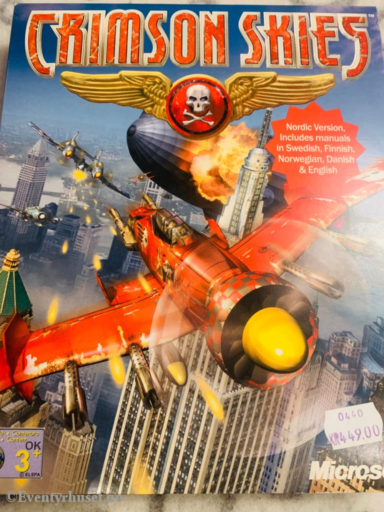 Crimson Skies. Pc-Spill. Big Box. Nb: Kun Boks Og Manual. Pc Spill