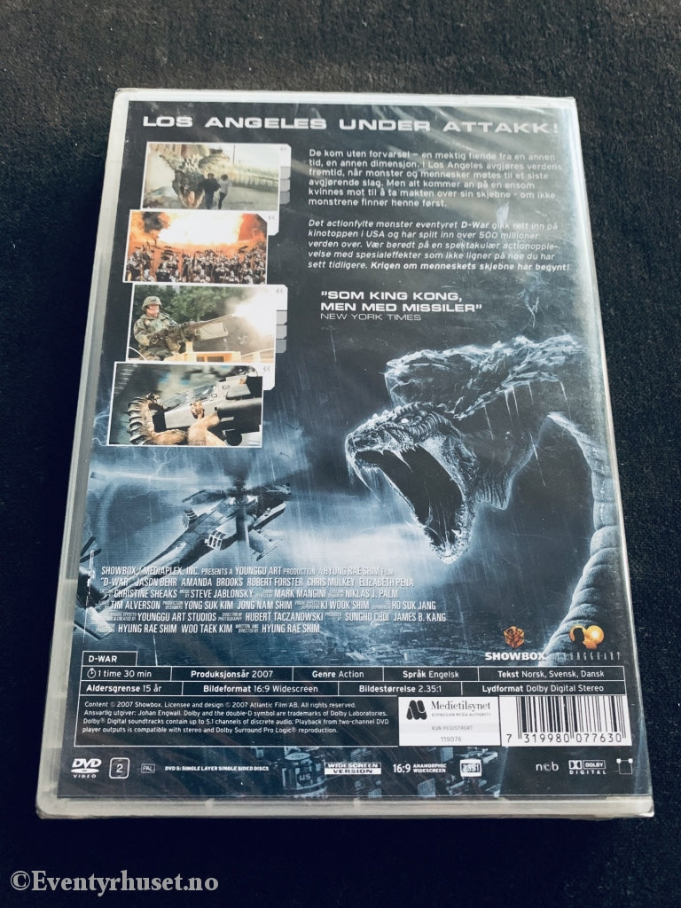D-War. 2007. Dvd Ny I Plast!