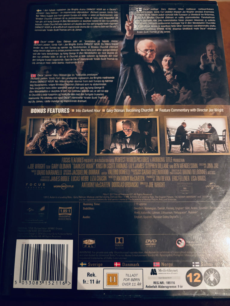 Darkest Hour. DVD.