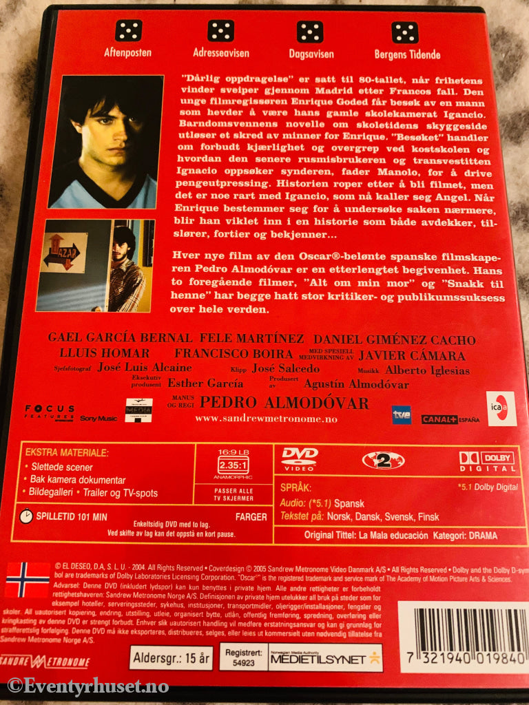 Dårlig Oppdragelse. 2004. Dvd. Dvd