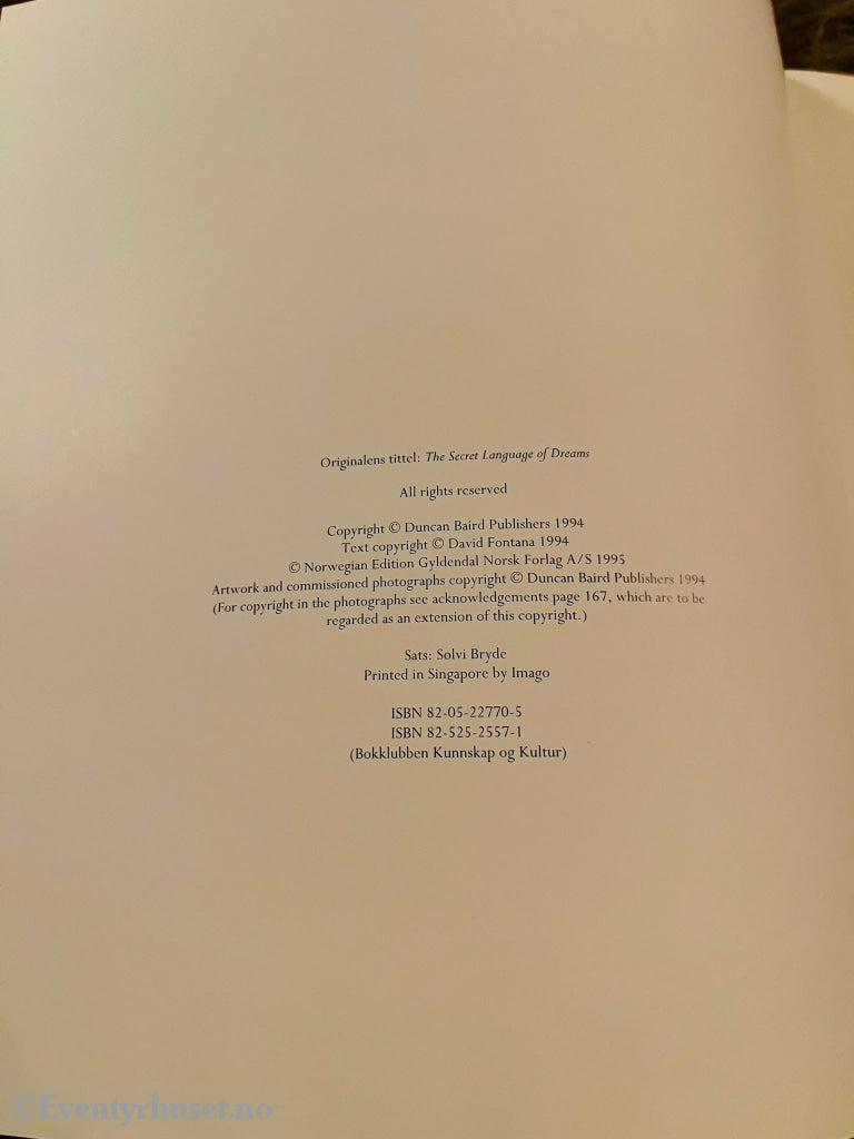 David Fontana. 1994/95. Drømmenes Hemmelige Språk. Fortelling