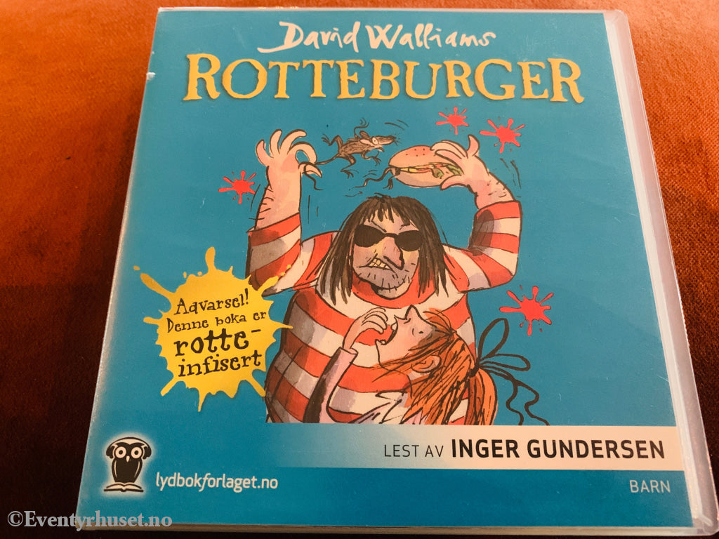 David Walliams. Rotteburger. 2012. Lydbok på CD.