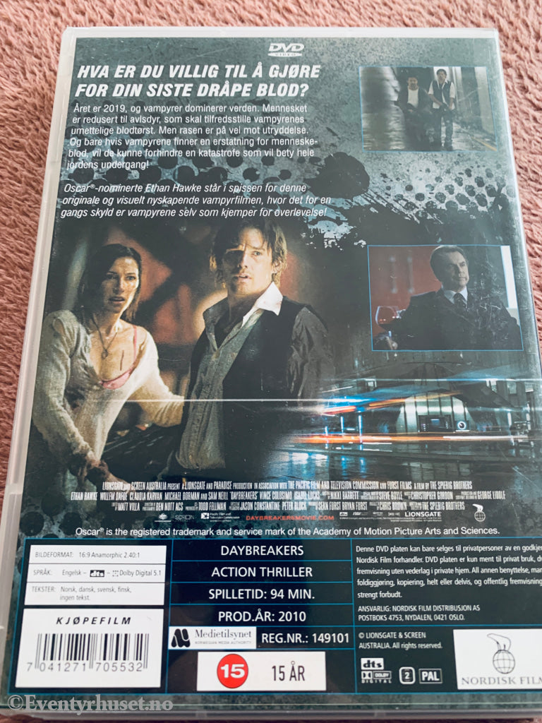 Daybreakers (2009). DVD.