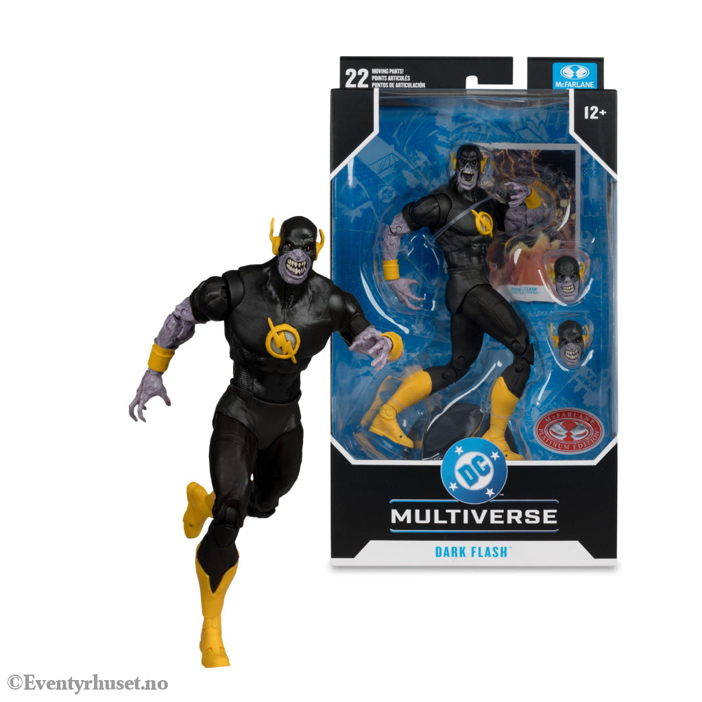 DC Comics DC Multiverse Action Figure Dark Flash (Dark Mulitverse) (Red Platinum Edition) 18 cm. Mint In Sealed Box