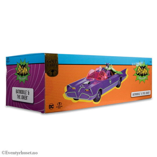 DC Retro Action Figure with vehicle Batman 66 Batmobil with Joker (Gold Label). Mint In Sealed Box (MISB)! Actionfigur