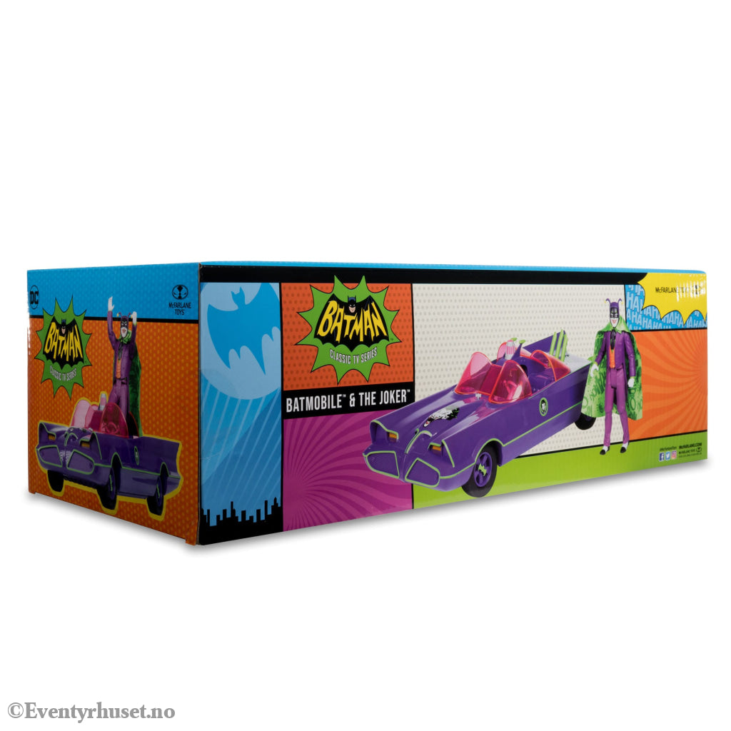 DC Retro Action Figure with vehicle Batman 66 Batmobil with Joker (Gold Label). Mint In Sealed Box (MISB)! Actionfigur