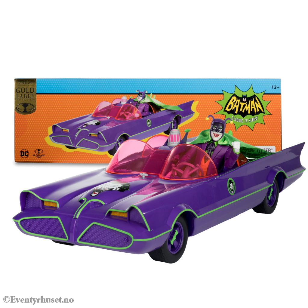 DC Retro Action Figure with vehicle Batman 66 Batmobil with Joker (Gold Label). Mint In Sealed Box (MISB)! Actionfigur