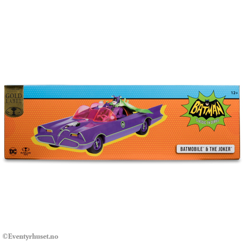 DC Retro Action Figure with vehicle Batman 66 Batmobil with Joker (Gold Label). Mint In Sealed Box (MISB)! Actionfigur