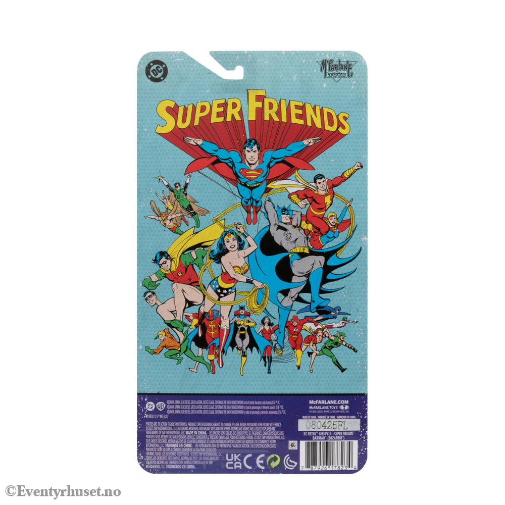 DC Retro Super Friends Action Figure Bizarro Batman 15 cm. Mint In Sealed Box (MISB)! Actionfigur