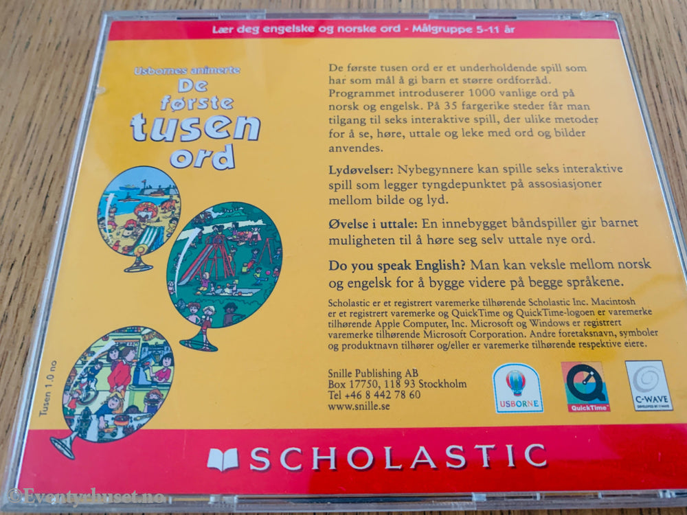 De første tusen ord. PC-spill.