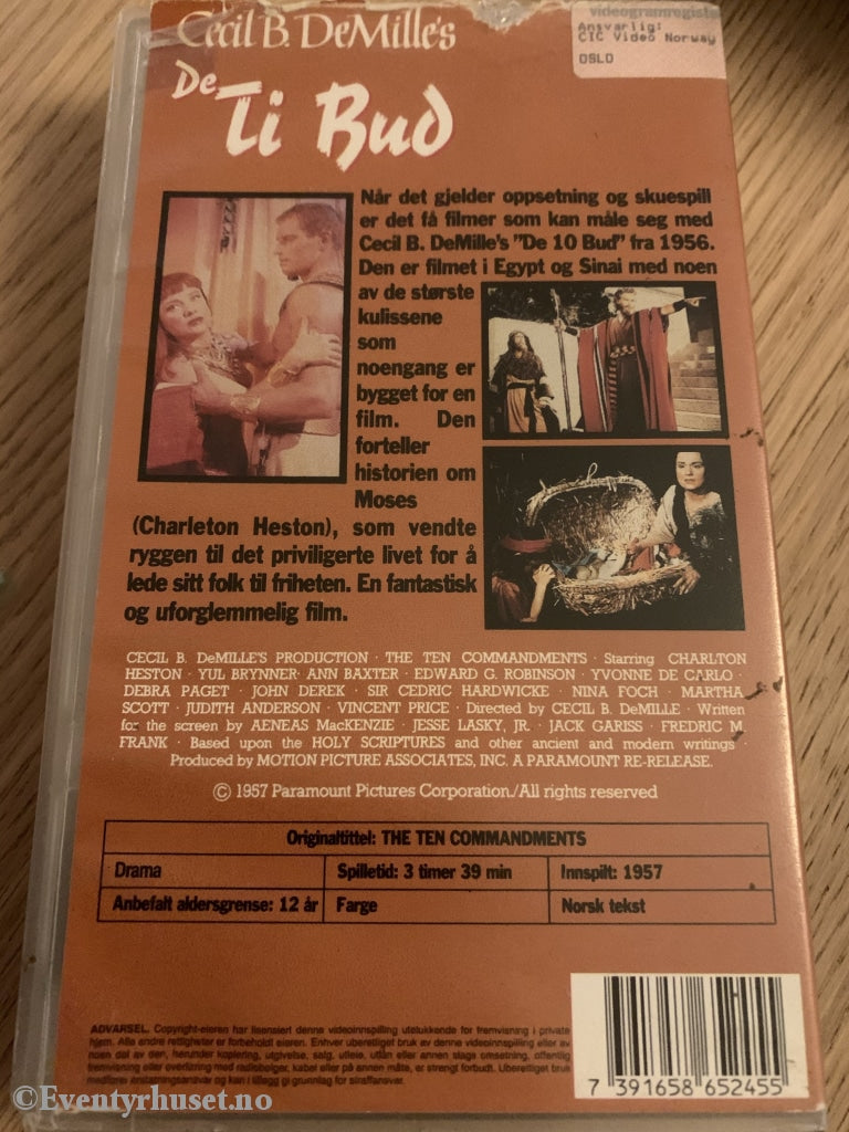 De Ti Bud. 1957. Vhs. Vhs
