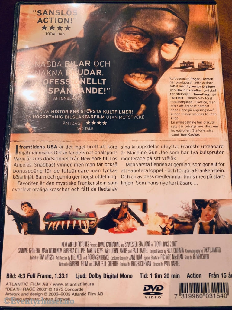 Death Race 2000. Dvd. Dvd
