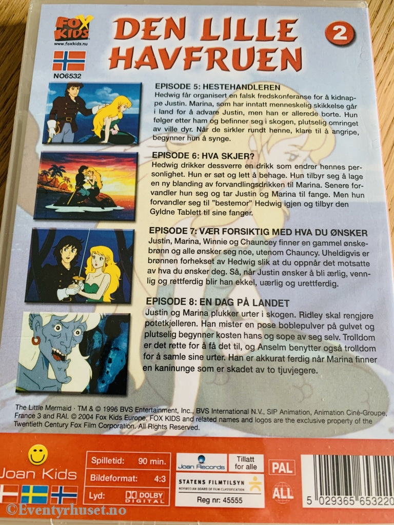 Den Lille Havfruen 2. Dvd Ny I Plast!