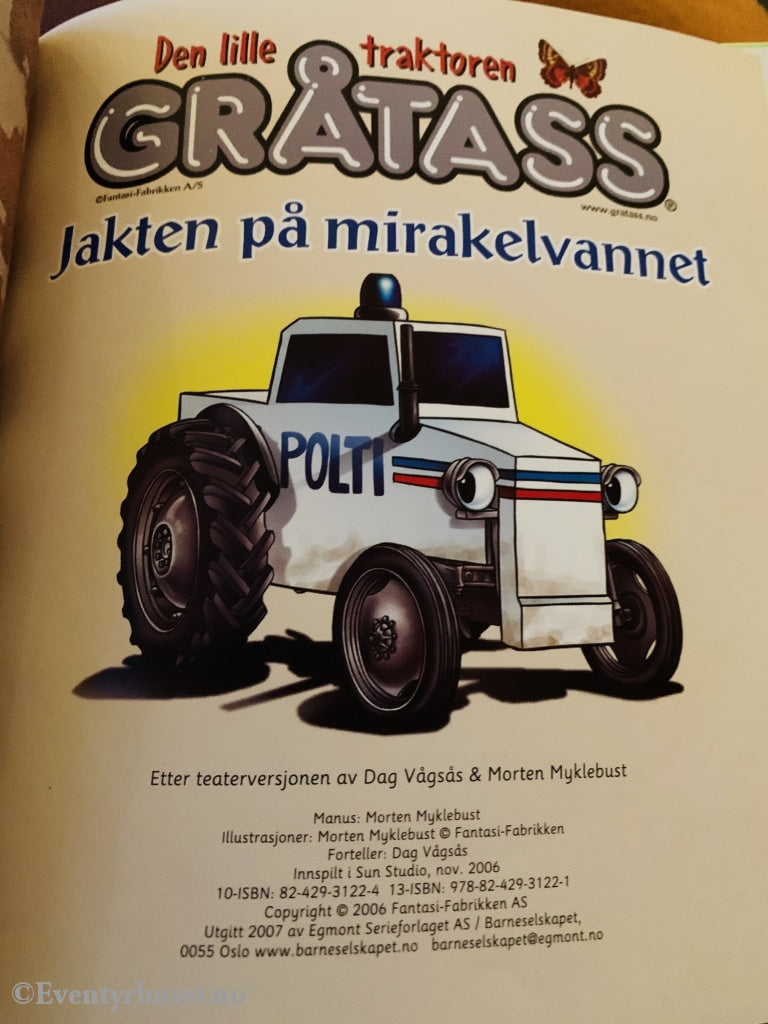 Den Lille Traktoren Gråtass. Jakten På Mirakelvannet. Bok Med Cd. Fortelling