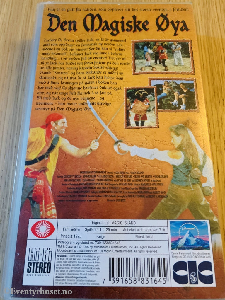 Den Magiske Øya. 1995. Vhs. Vhs