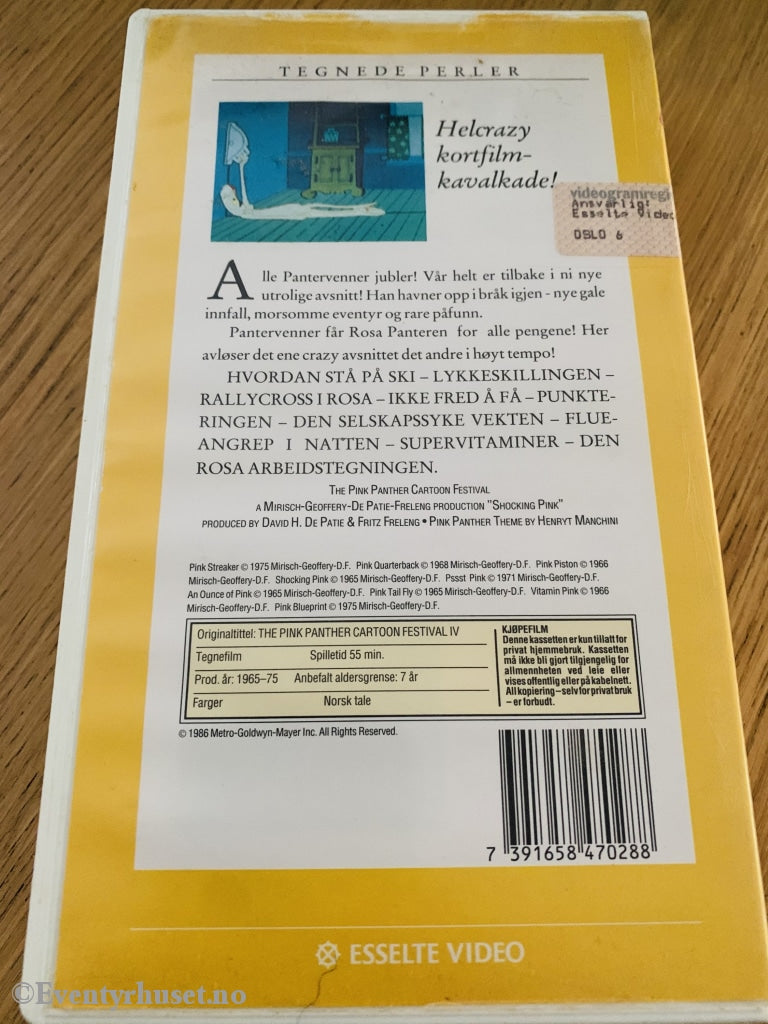 Den Rosa Panteren 4. 1965-75. Vhs. Vhs