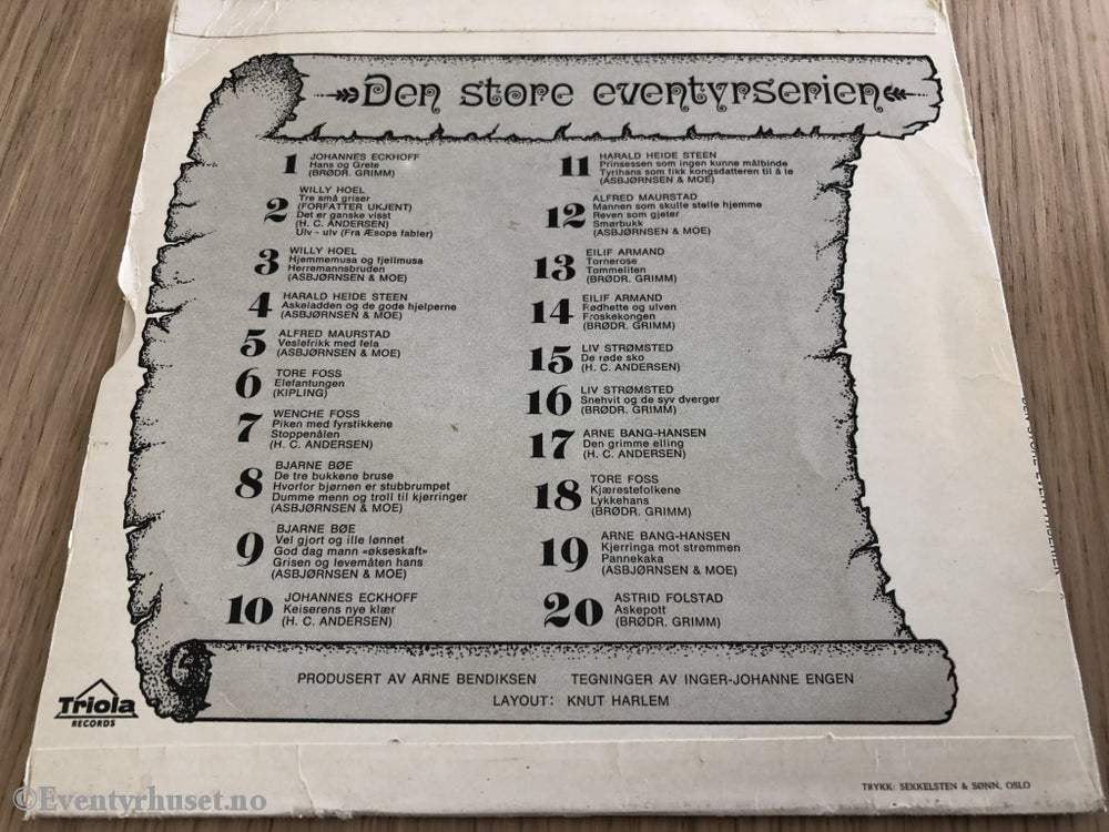 Den Store Eventyrserien. Nr 10. 1967. Ep. Ep