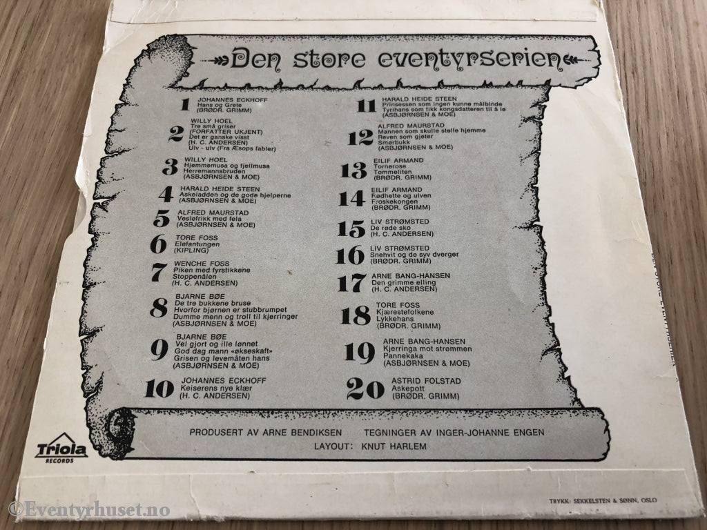 Den Store Eventyrserien. Nr 10. 1967. Ep. Ep