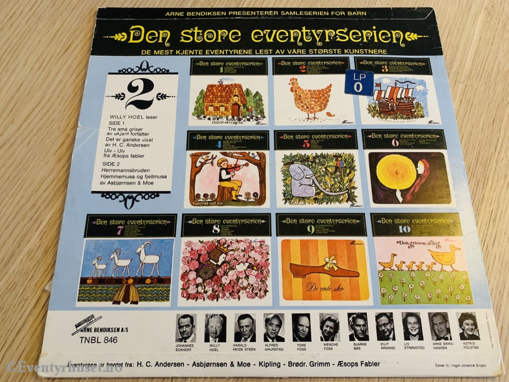 Den Store Eventyrserien. Nr 2. 1970. Lp. Lp Plate