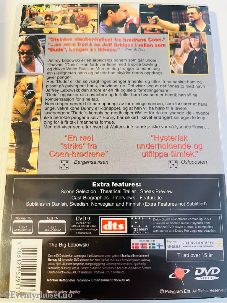 Den Store Lebowski. Dvd. Dvd
