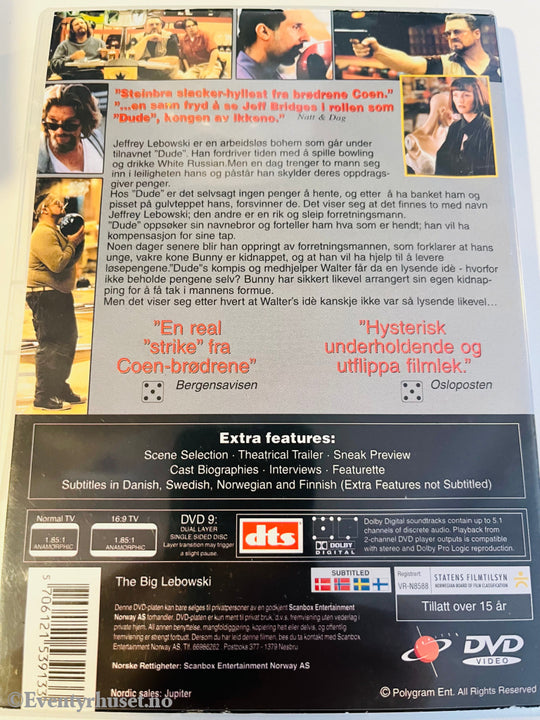 Den Store Lebowski. Dvd. Dvd
