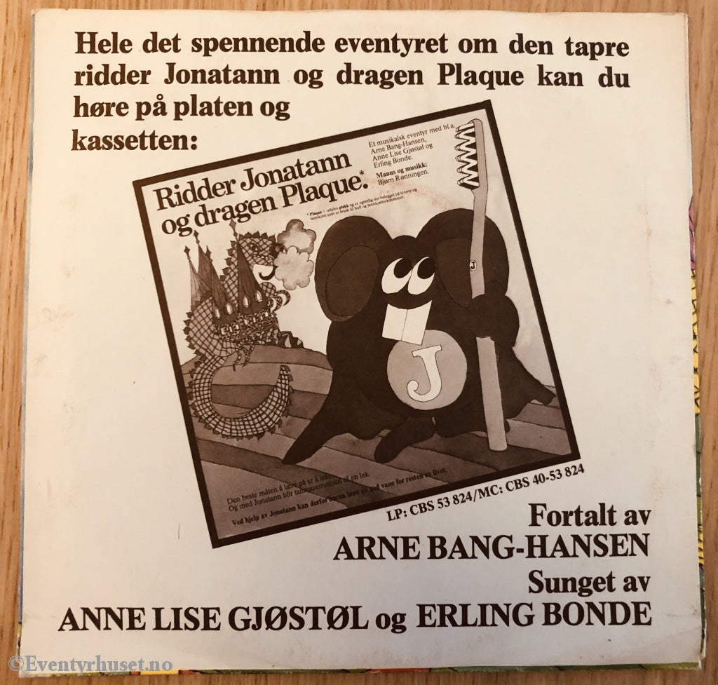 Den Tapre Ridder Jonathan Og Den Onde Dragen Plaque. 1978. Ep-Singel. Ep
