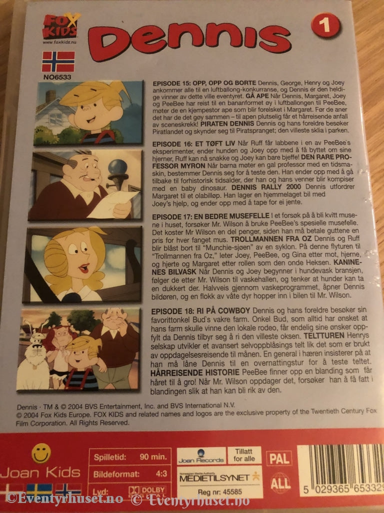 Dennis 1. Episode 15-18. Dvd. Dvd