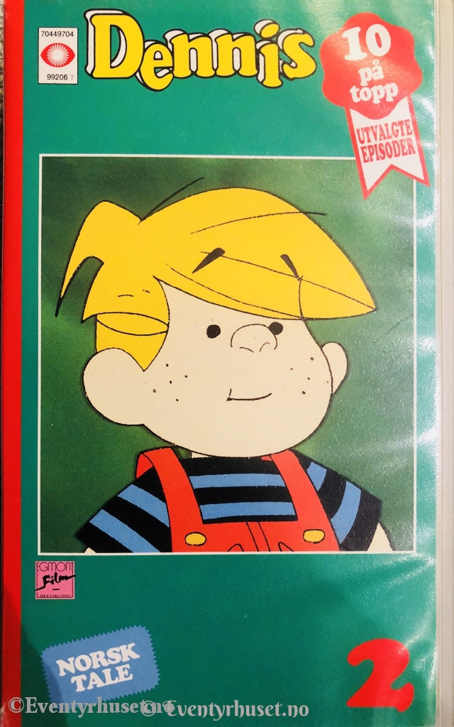 Dennis - 10 På Topp 2. 1993. Vhs. Vhs