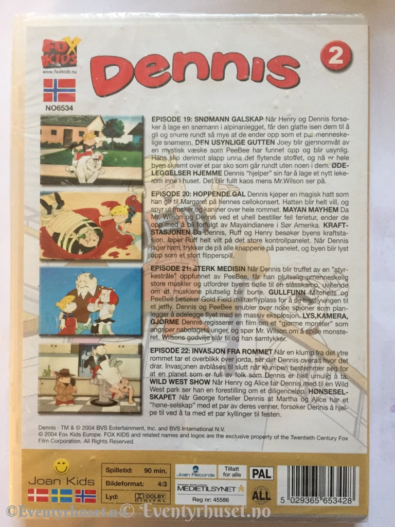 Dennis 2. Episode 19-22. Dvd. Dvd