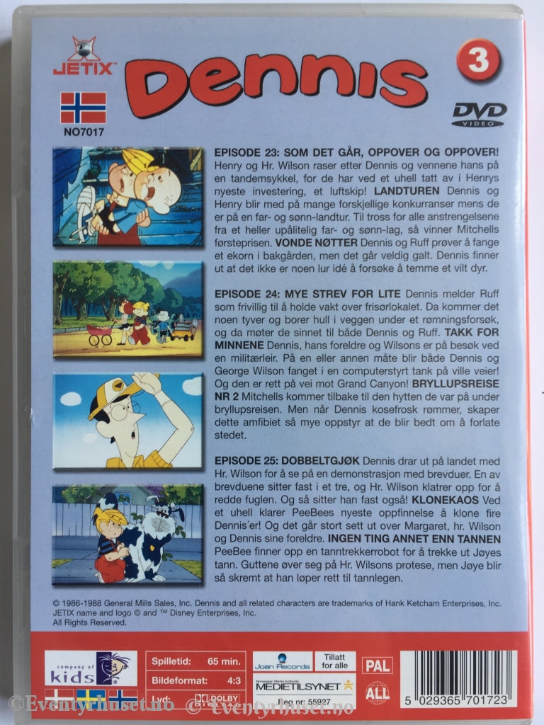 Dennis 3. Episode 23-25. Dvd. Dvd