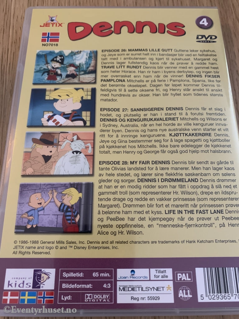 Dennis 4. Episode 26-28. Dvd. Dvd