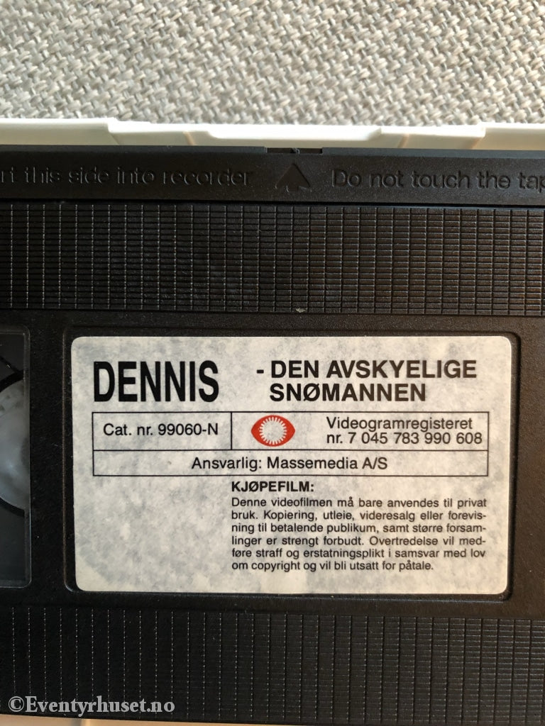 Dennis & Co. 1991. Den Avskyelige Snømannen. Vhs. Vhs