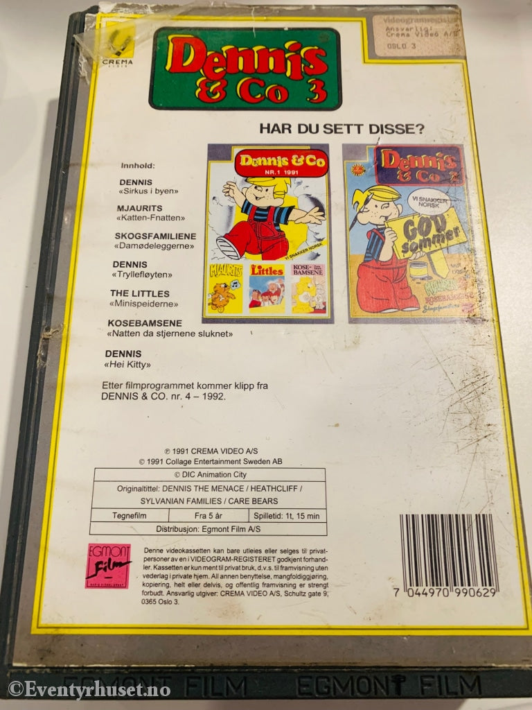 Dennis & Co 3. Vhs Big Box. Box