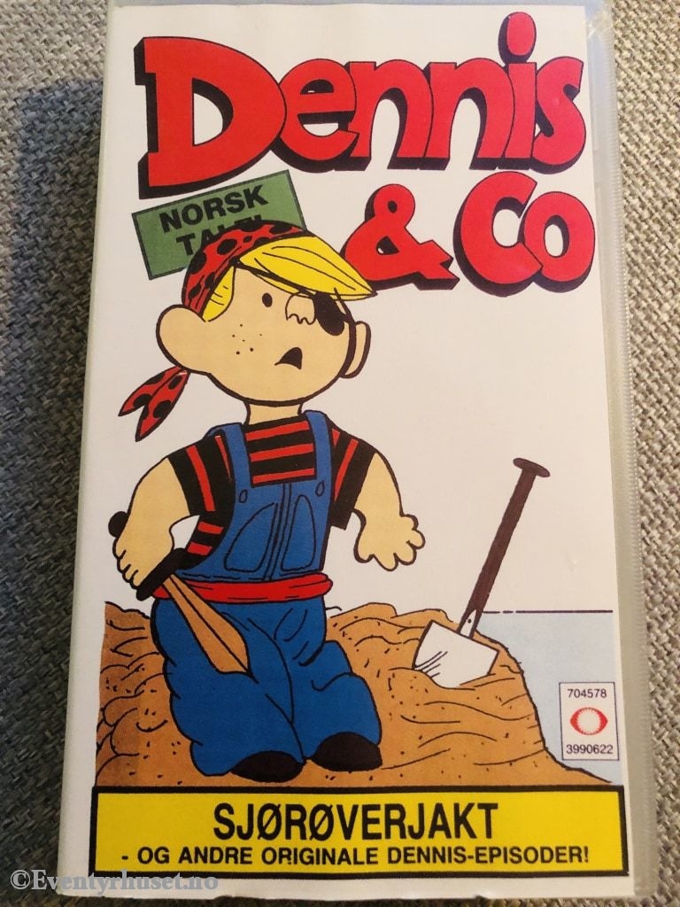 Dennis & Co. Sjørøverjakt Mfl. 1991. Vhs. Vhs