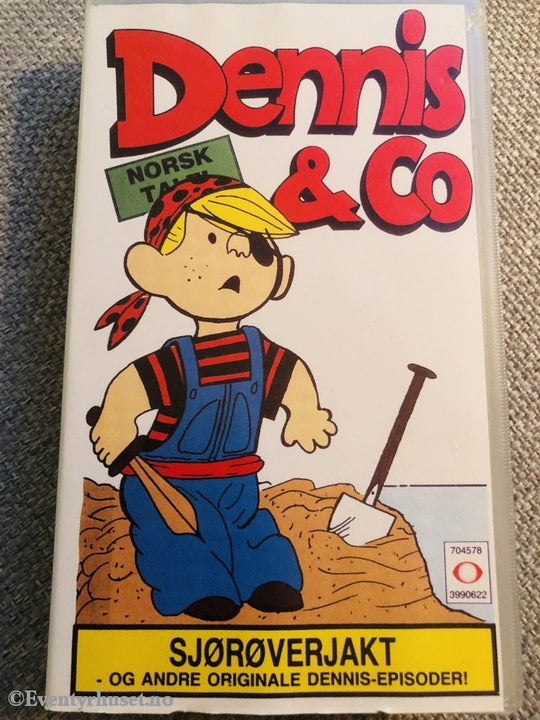 Dennis & Co. Sjørøverjakt Mfl. 1991. Vhs. Vhs
