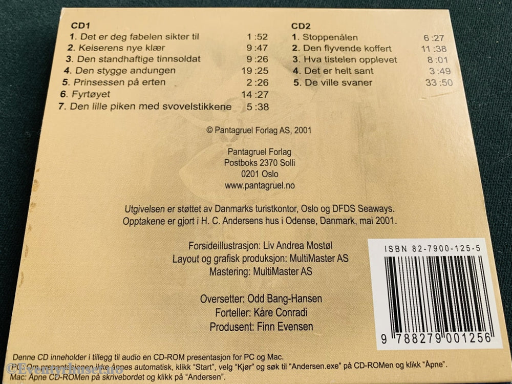 Det Er Deg Fabelen Sikter Til. Kåre Conradi Leser H. C. Andersen. 2001. Cd Slipcase.