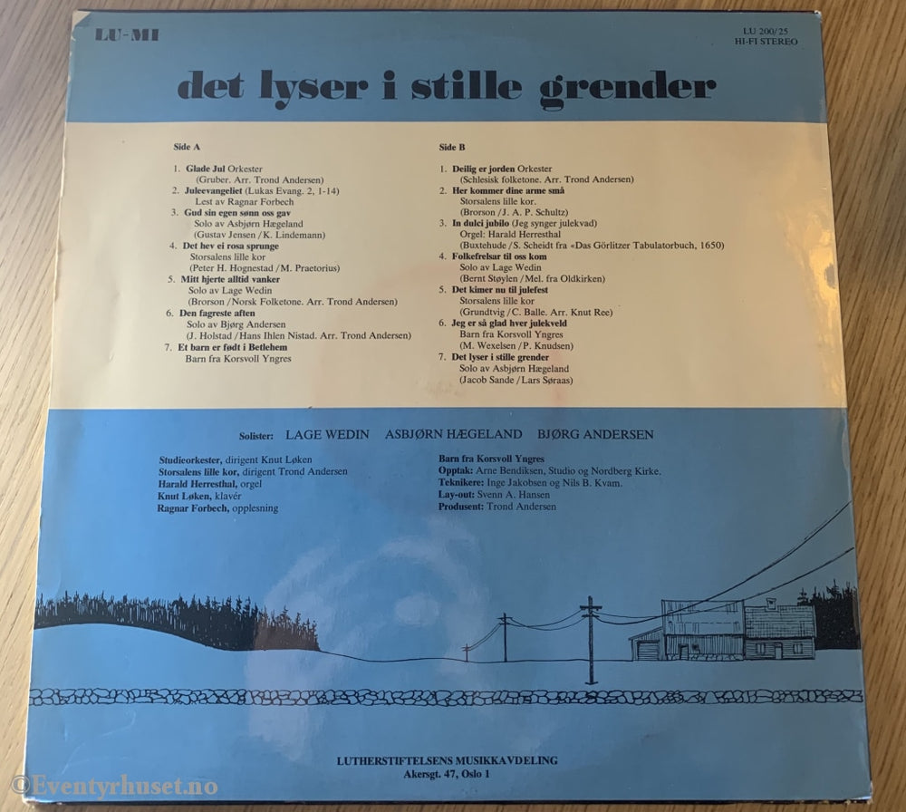 Det Lyser I Stille Grender. Lp. Lp Plate