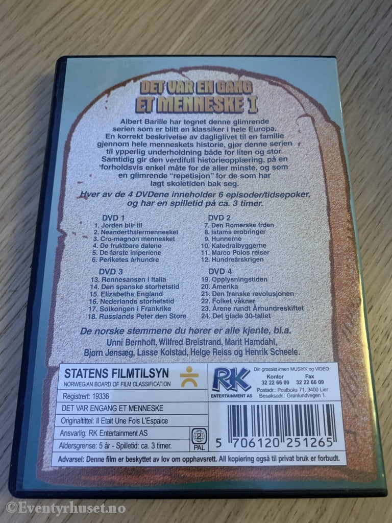 Det Var En Gang Et Menneske. 1 Av 4. Dvd. Dvd