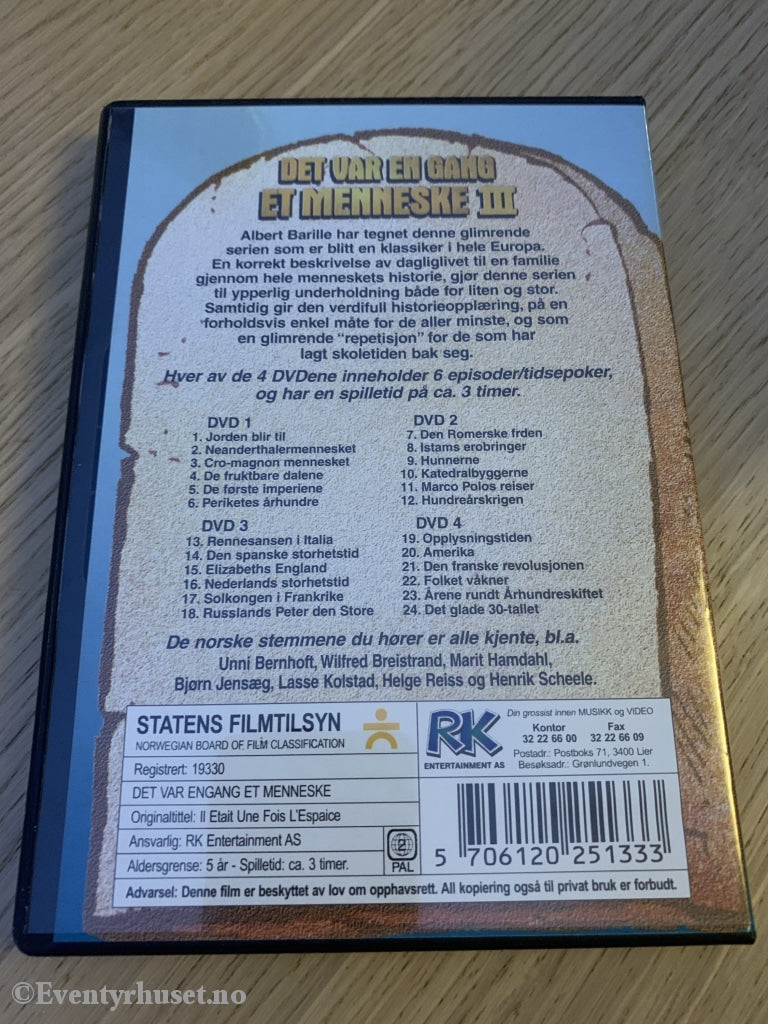 Det Var En Gang Et Menneske. 3 Av 4. Dvd. Dvd