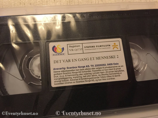 Det Var En Gang Et Menneske. Nr. 2 Av 12. (Scanbox Serien). 1978. Vhs. Vhs