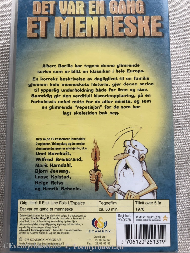Det Var En Gang Et Menneske. Nr. 5 Av 12. (Scanbox Serien). 1978. Vhs. Vhs